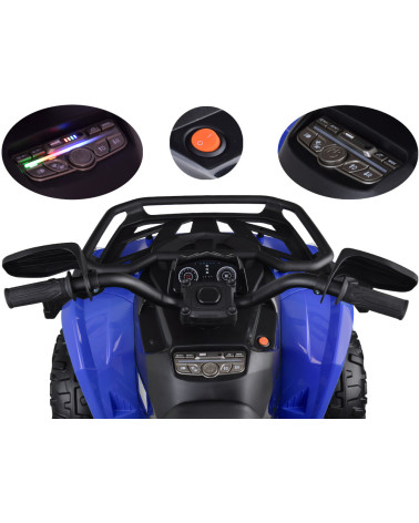 Duży quad na akumulator dla dziecka 4x4 PA0328 Niebieski