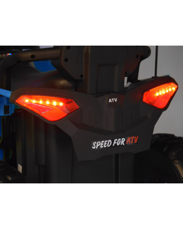 Duży quad na akumulator dla dziecka 4x4 PA0328 Niebieski