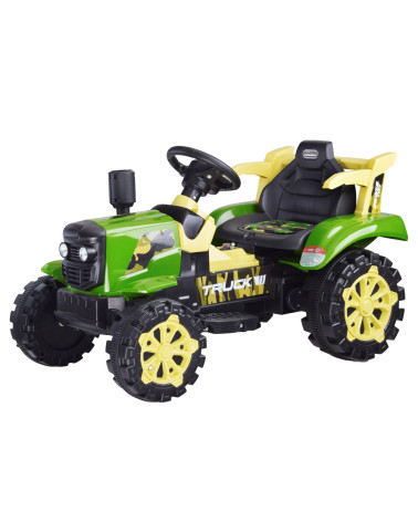 Traktor z przyczepą na akumulator świeci PA0234