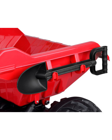 TRAKTOR na akumulator z przyczepą i ruchomym kiprem PA0347