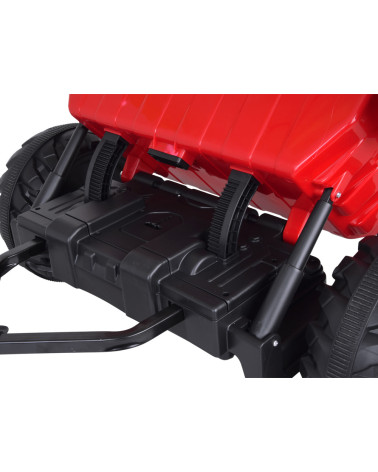 TRAKTOR na akumulator z przyczepą i ruchomym kiprem PA0347