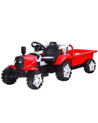 Traktor z przyczepą na akumulator świeci PA0234