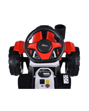 Traktor z przyczepą na akumulator świeci PA0234