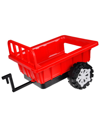 Traktor z przyczepą na akumulator świeci PA0234